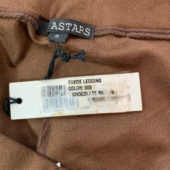 ASTARS Portobello Road Faux Suede Flared Leggings - Picture 6 of 8